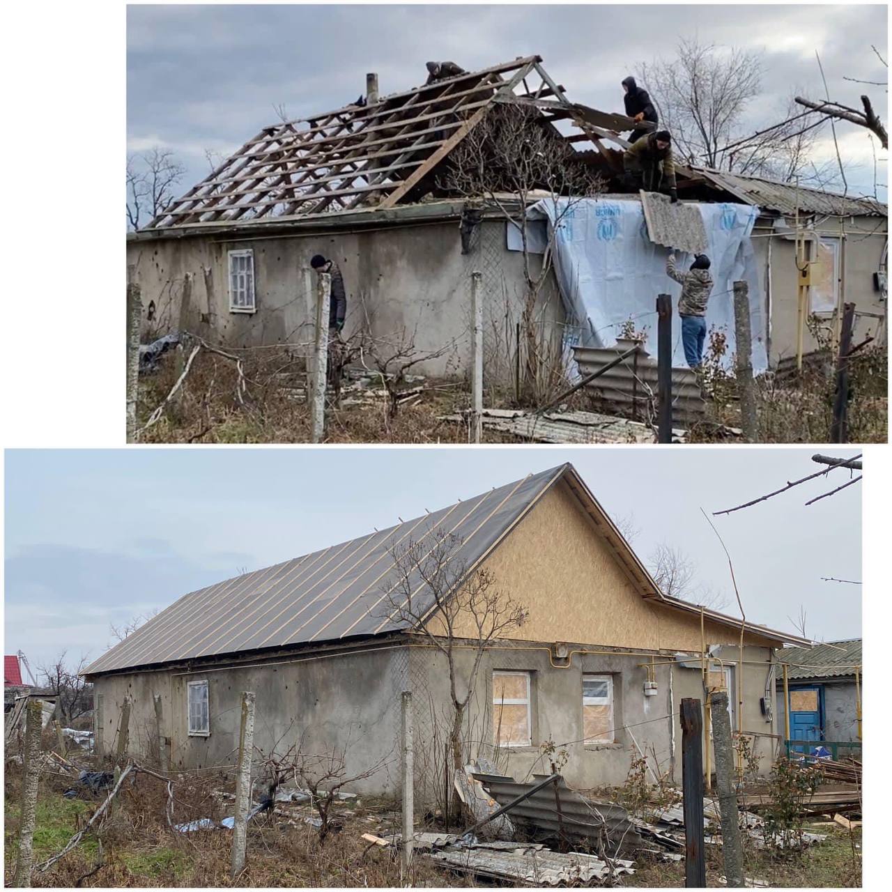 Волонтери з Рівенщини за тиждень відремонтували 29 будинків в Олександрівці