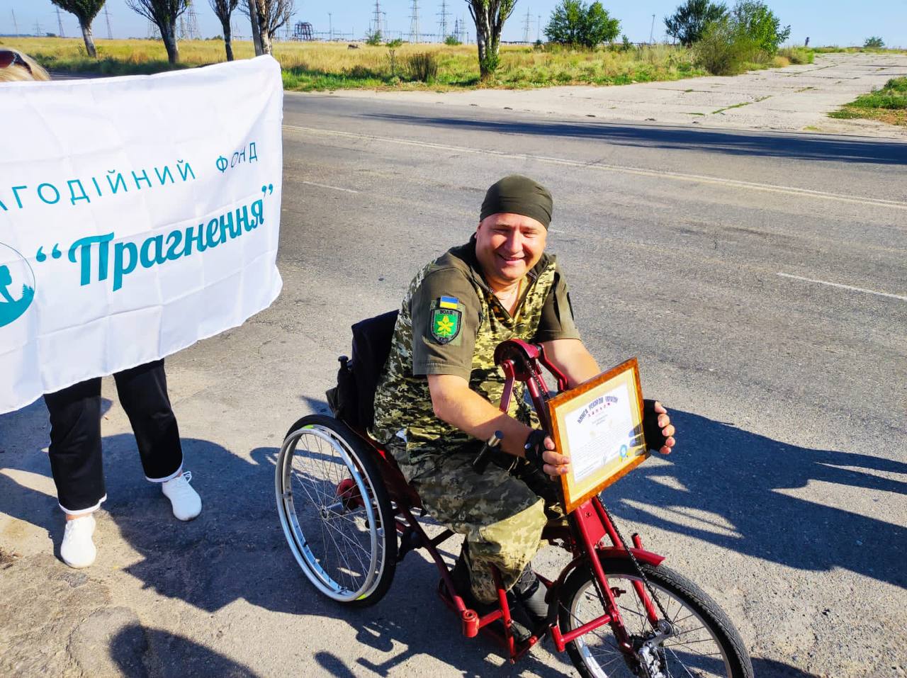 Спортсмен-параолімпієць здійснив одиночний забіг деокупованою Херсонщиною