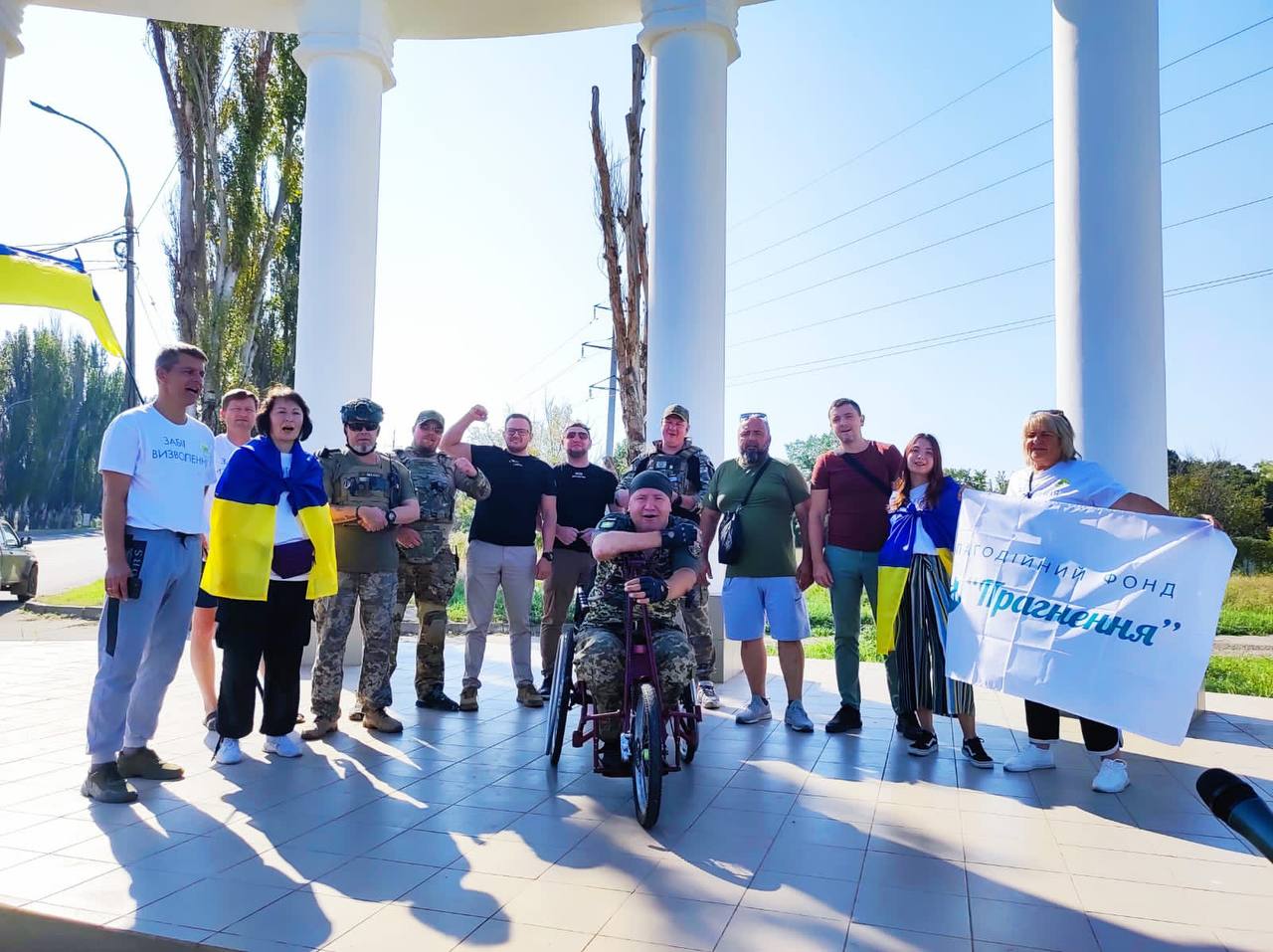 Спортсмен-параолімпієць здійснив одиночний забіг деокупованою Херсонщиною