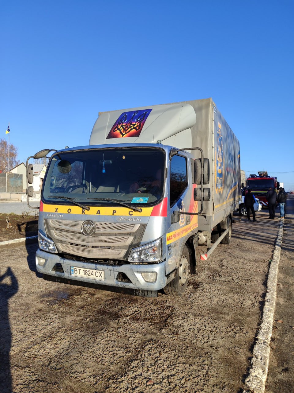 Білозерська громада отримала автівки від пожежних Шотландії