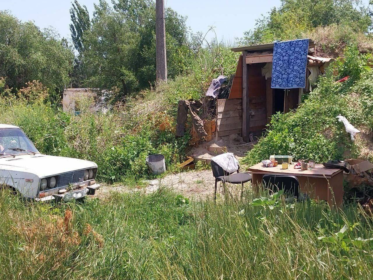 В Олешках окупанти зробили муляжі позицій (фото)