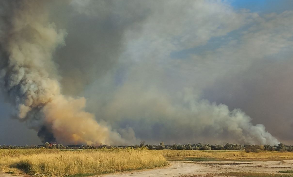 Кінбурн у вогні: за майже два роки великої війни – понад 200 пожеж на заповідній території