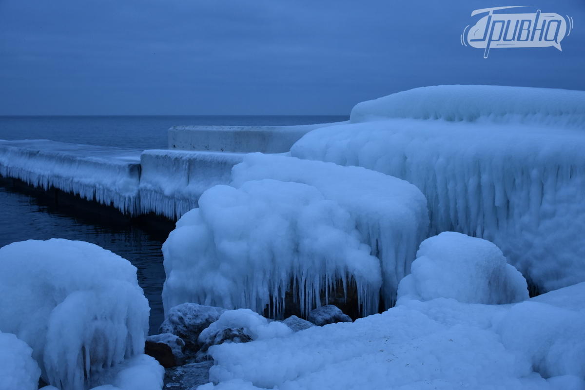 Сніг, море та казкові пейзажі: фоторепортаж з Одеси