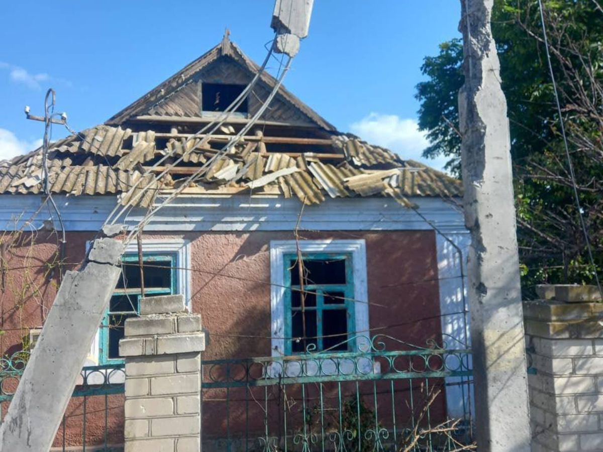 Наслідки обстрілу Комишан на Херсонщині