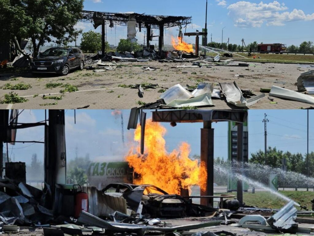 Росіяни атакували АЗС на Херсонщині