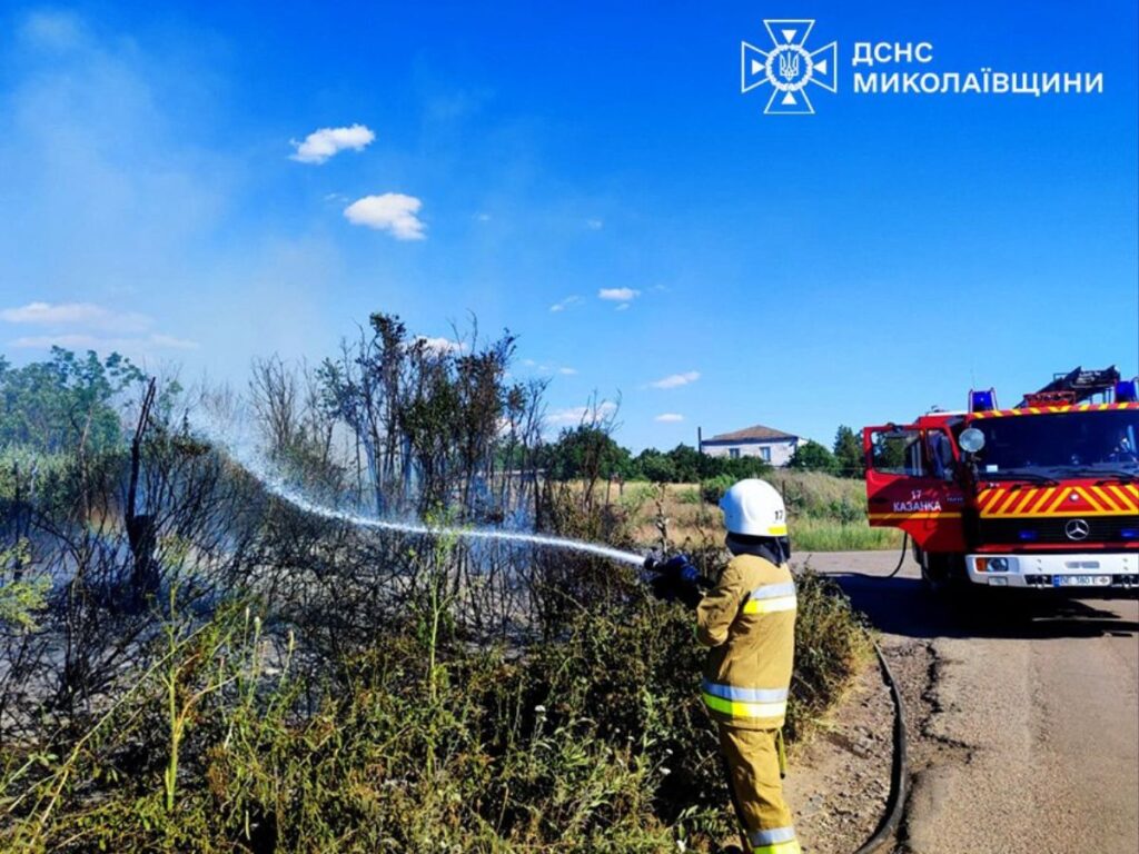 Пожежі на Миколаївщині охопили понад 30 гектарів
