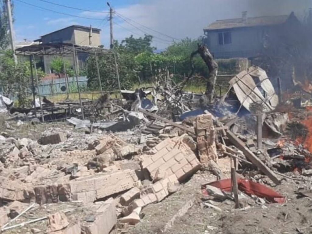 Наслідки ракетного удару по приватному сектору на Одещині