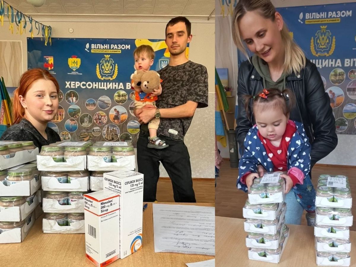 «Вільні разом» у Кривому Розі видали сотні наборів переселенцям із Херсонщини