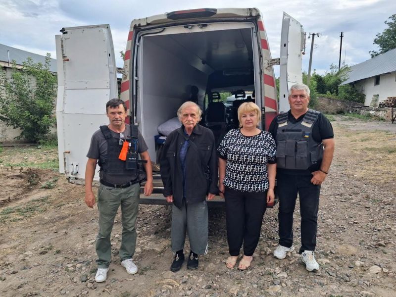 Літнього жителя Бериславської громади евакуювали на Київщину