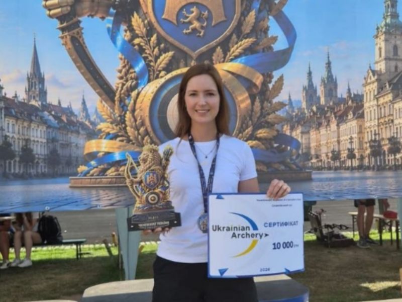 Новокаховська лучниця Анастасія Павлова стала чемпіонкою України