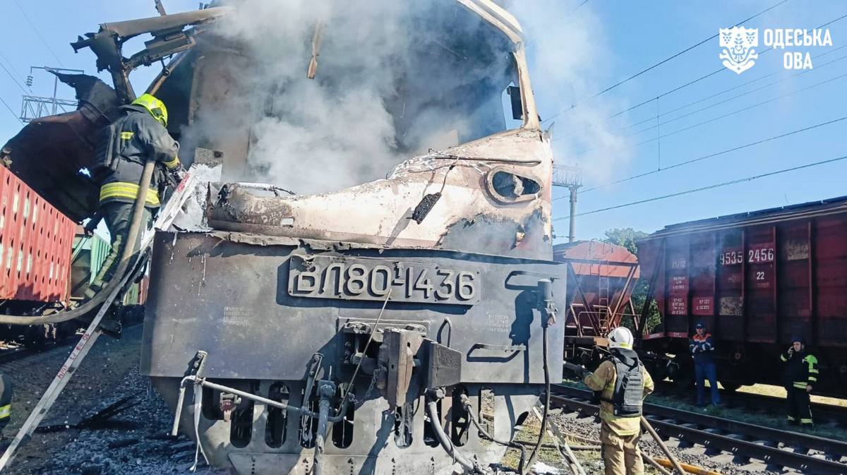 Ворог атакував поїзд на Одещині