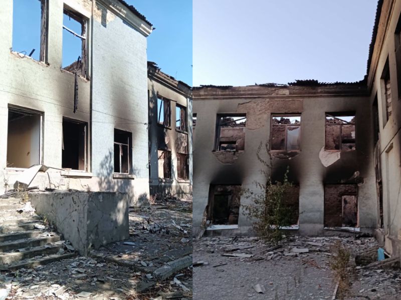 На Херсонщині окупанти знищили корпус школи