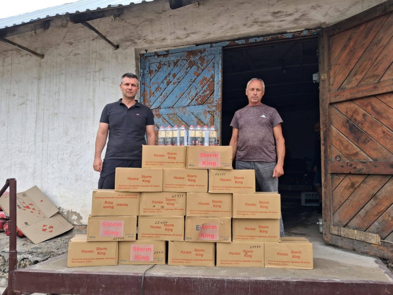Жителям Бериславської громади передали газові балони для побутових потреб