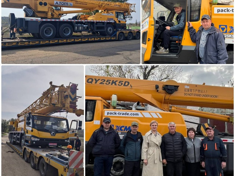 Для відновлення Бериславської громади передали мобільний автокран